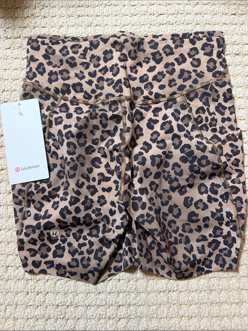 lululemon Fast and Free HR Short - Leopard Print 6" - Picture 2 of 3